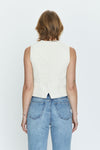 Vero Denim Vest- Ecru