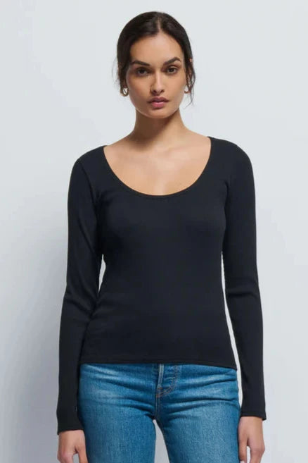 Elaine Long Sleeve- Jet Black