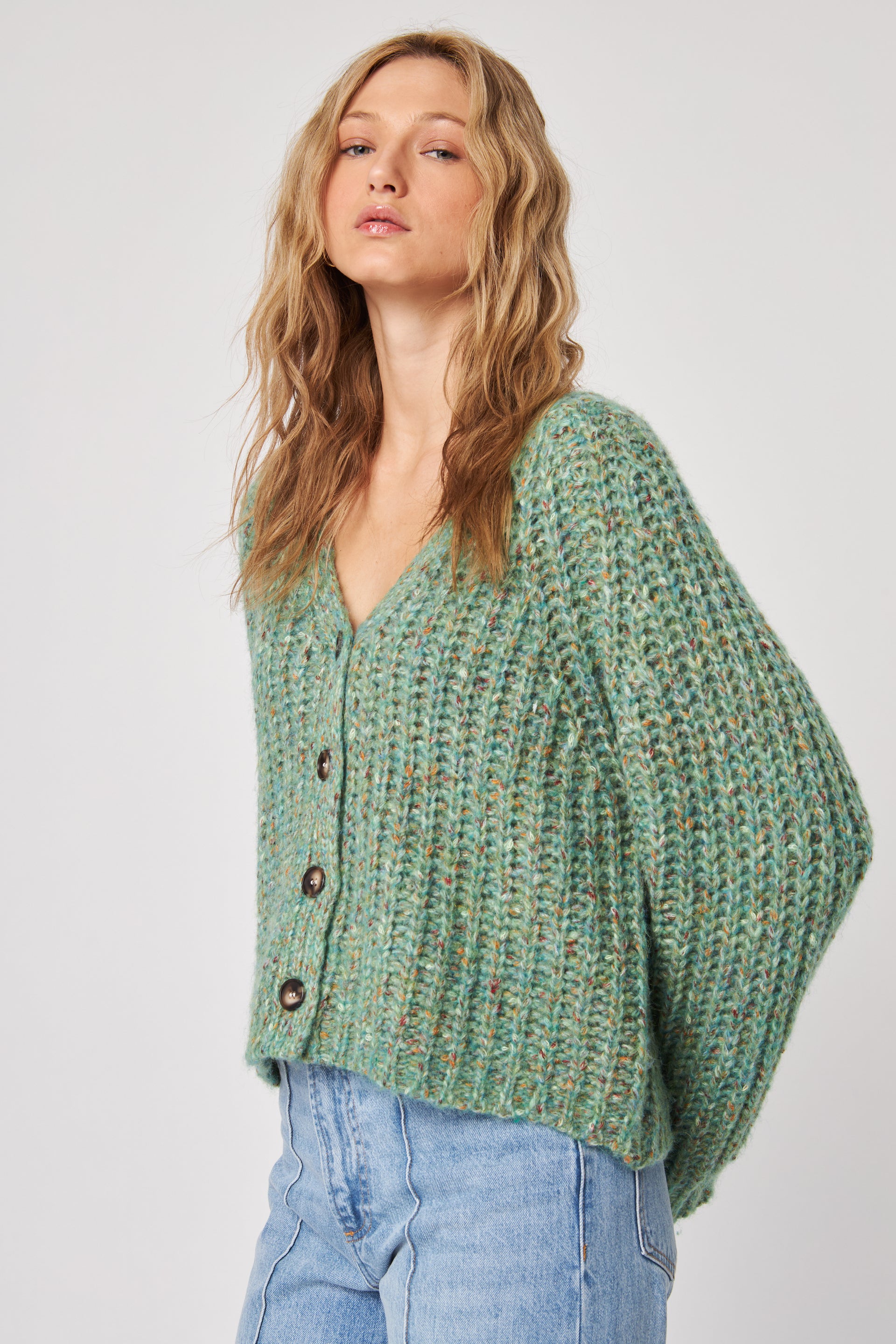 Hawkins Cardigan—Sage Embers