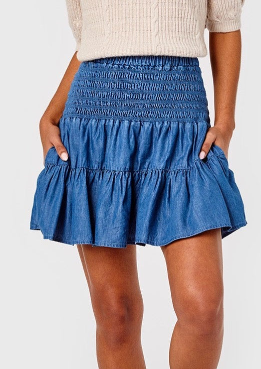 Kylie Skirt- Chambray