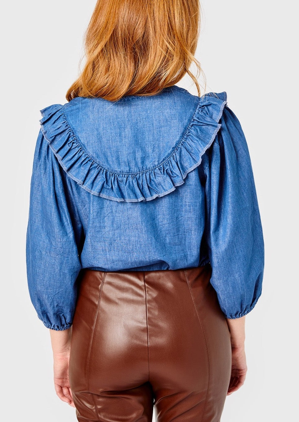 Mabel Top- Chambray