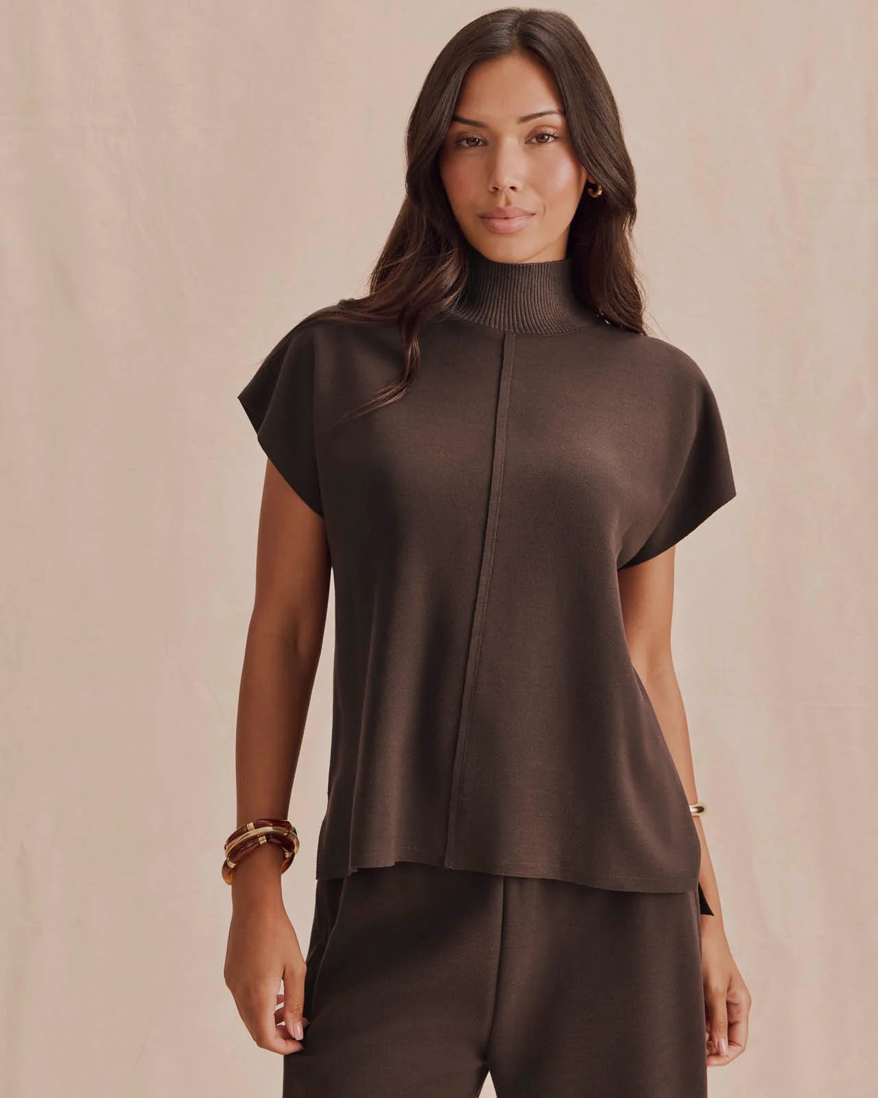 Winslow Mockneck Pullover- Java