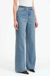 Studded Far Out Wide Leg Jean- Twinkle