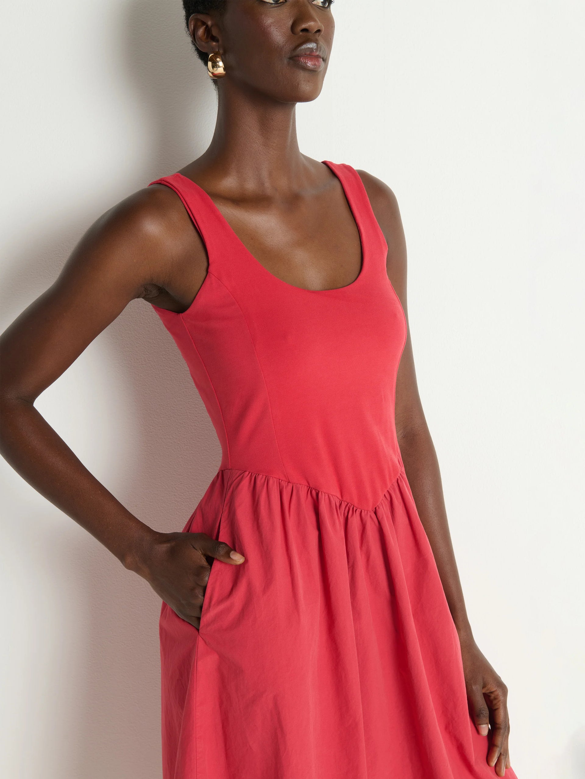 Fiona Dress- Heartbeat Red