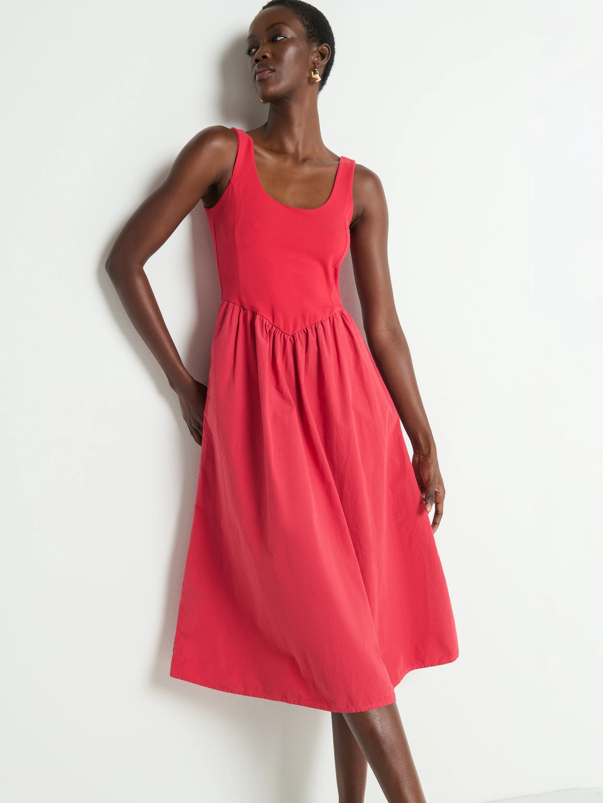 Fiona Dress- Heartbeat Red