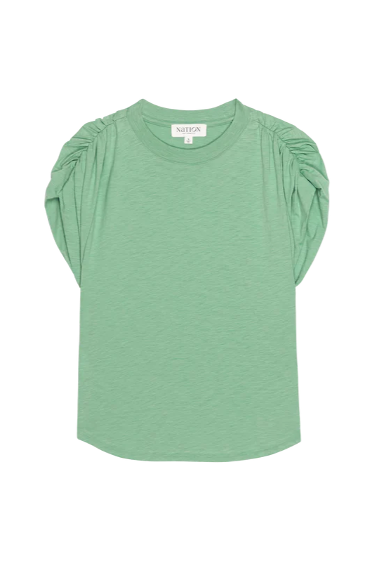 Frankie Muscle Tee- Green Stone