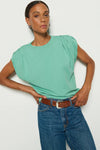 Frankie Muscle Tee- Green Stone