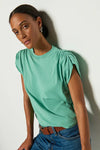 Frankie Muscle Tee- Green Stone