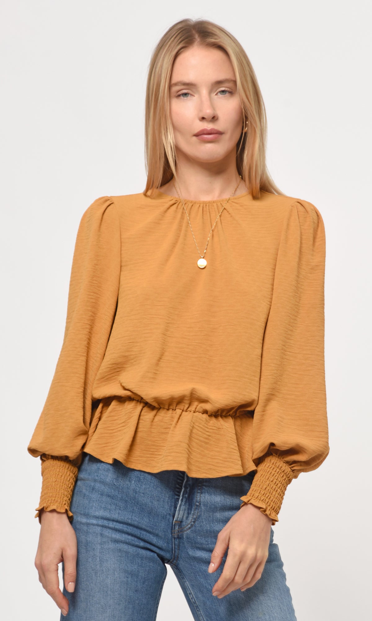 Bruna Blouse- Mustard Yellow