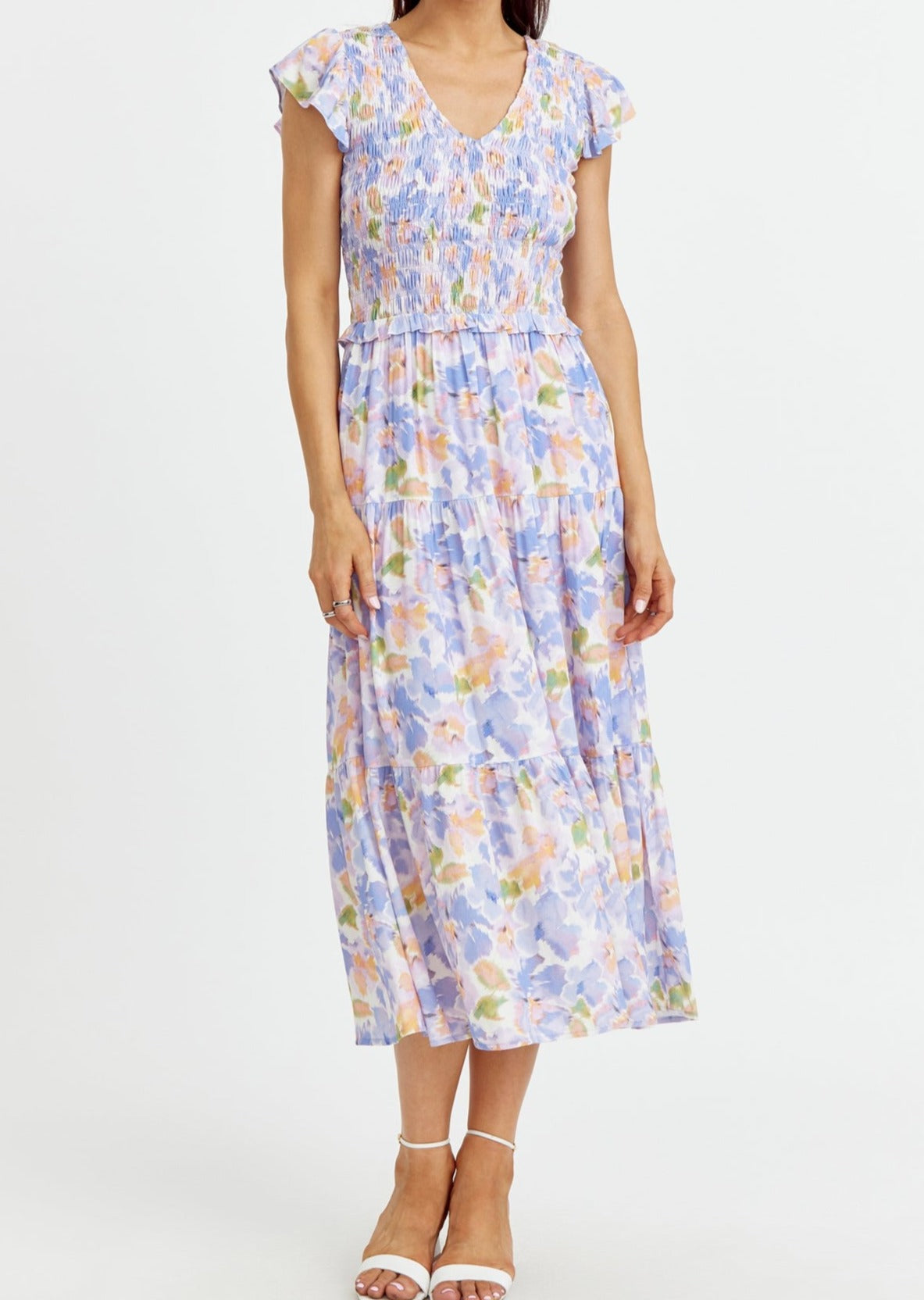 Sally Floral Smocked Maxi Dress **Final Sale**