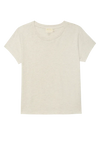 Goldie Boxy Crew Tee- Heather Oatmeal