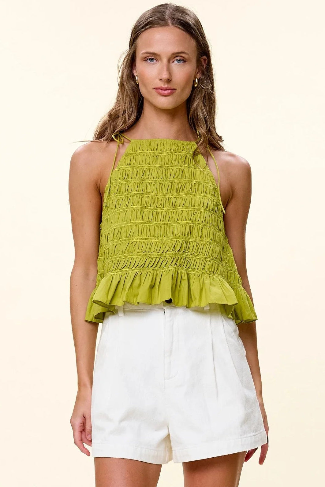 Leota Top- Green Envy