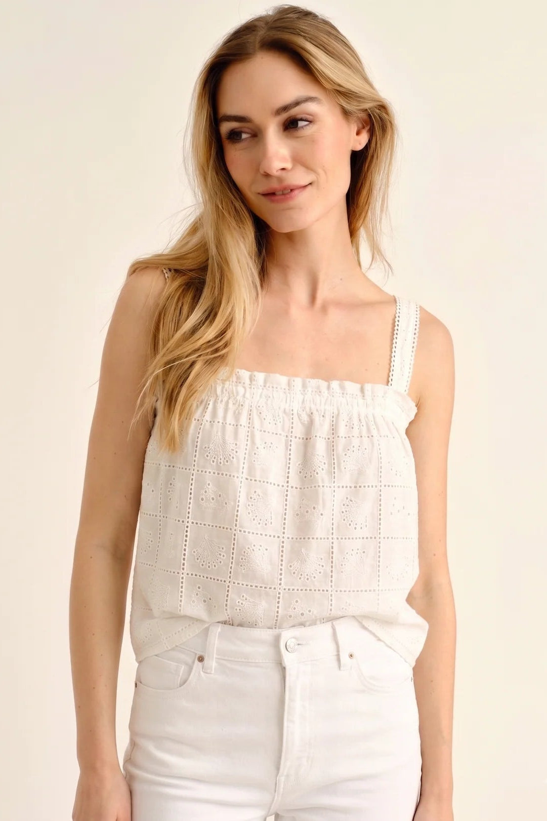 Leah Top- Soft White