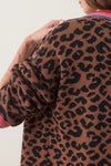 Martha Sweater Coat- Leopard