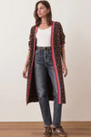 Martha Sweater Coat- Leopard