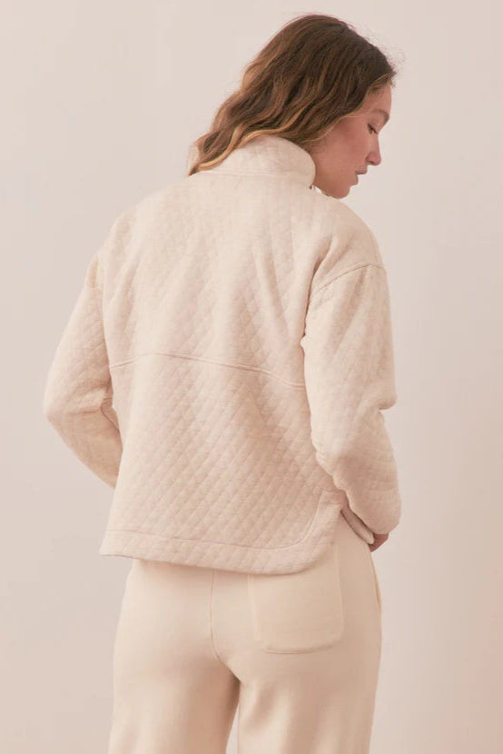 Corbet Funnel Neck Pullover- Oatmeal