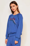 Raglan Sweatshirt Ski Day—Symphony Blue