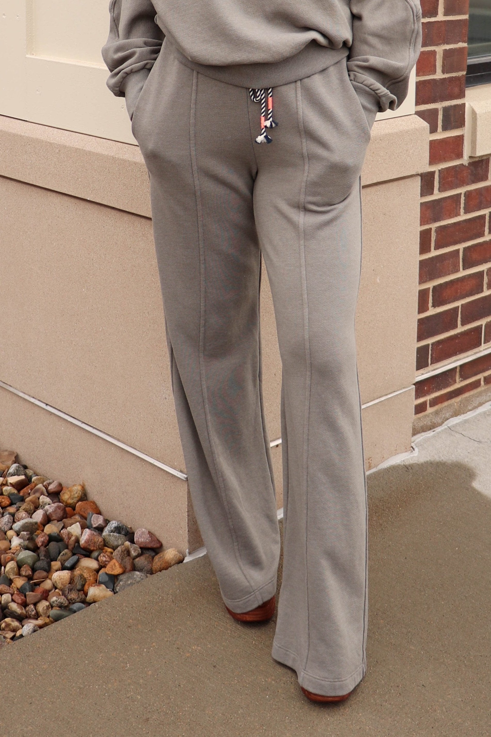 Seamed Wide Leg Pant—Fern **Final Sale**