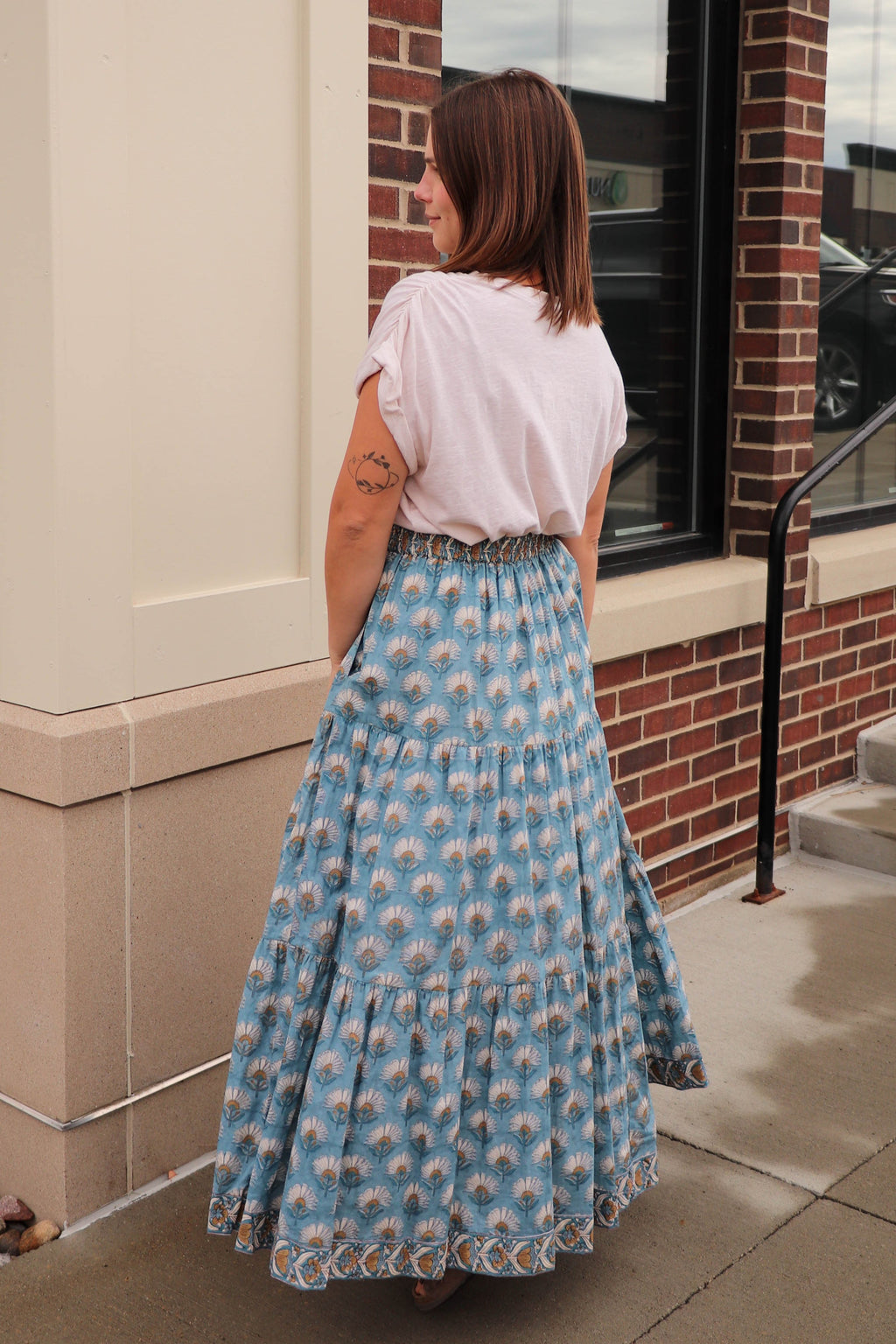 Oliver Skirt—Bluestone