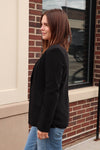 Long Sleeve Blazer—Black