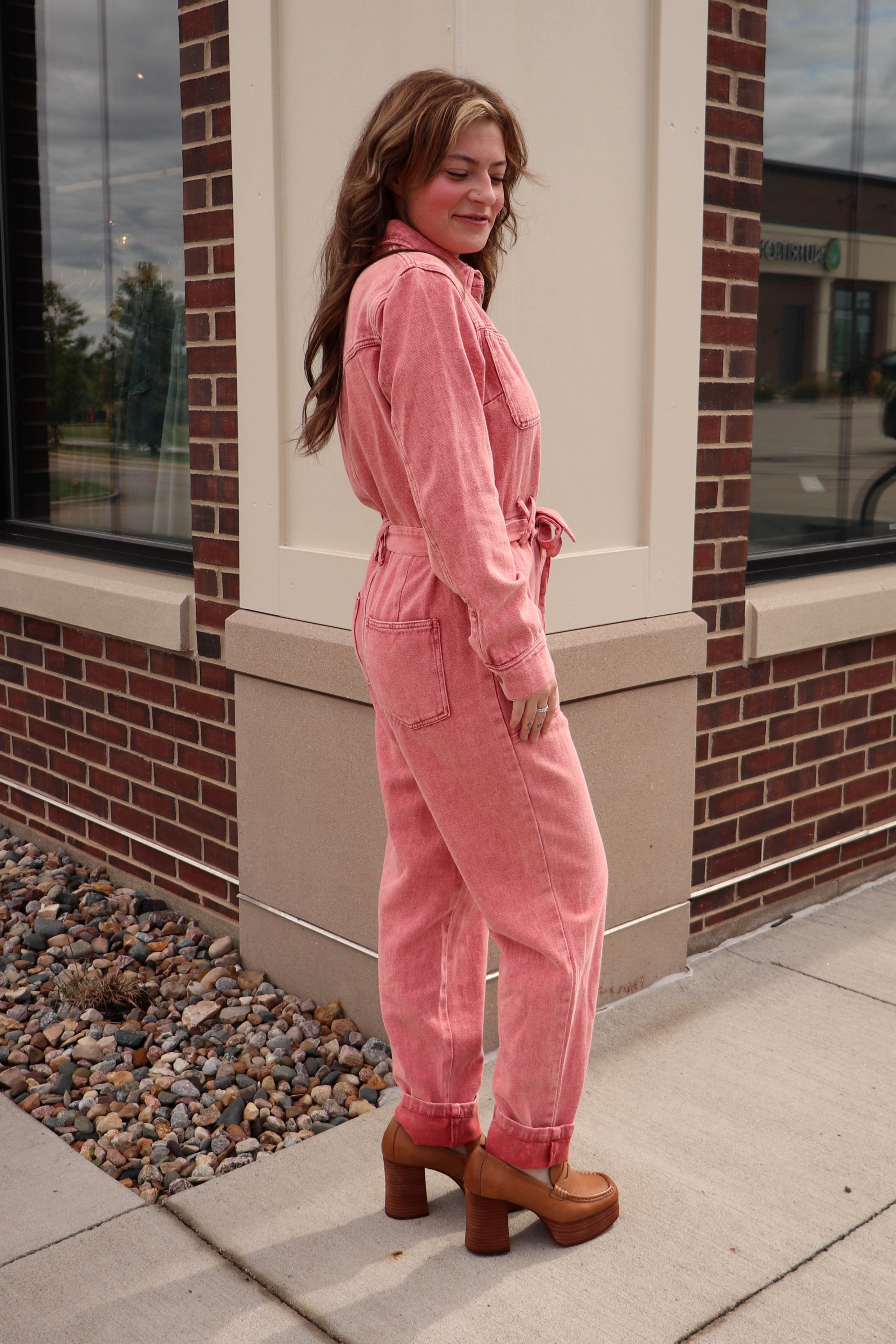 Cotton twill jumpsuit online