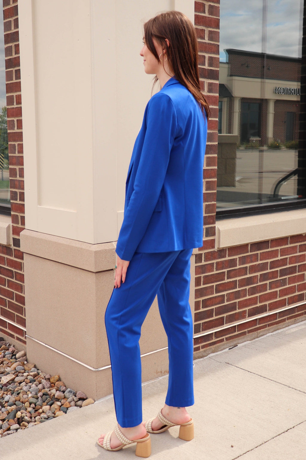 Long Sleeve Blazer—Cobalt Blue