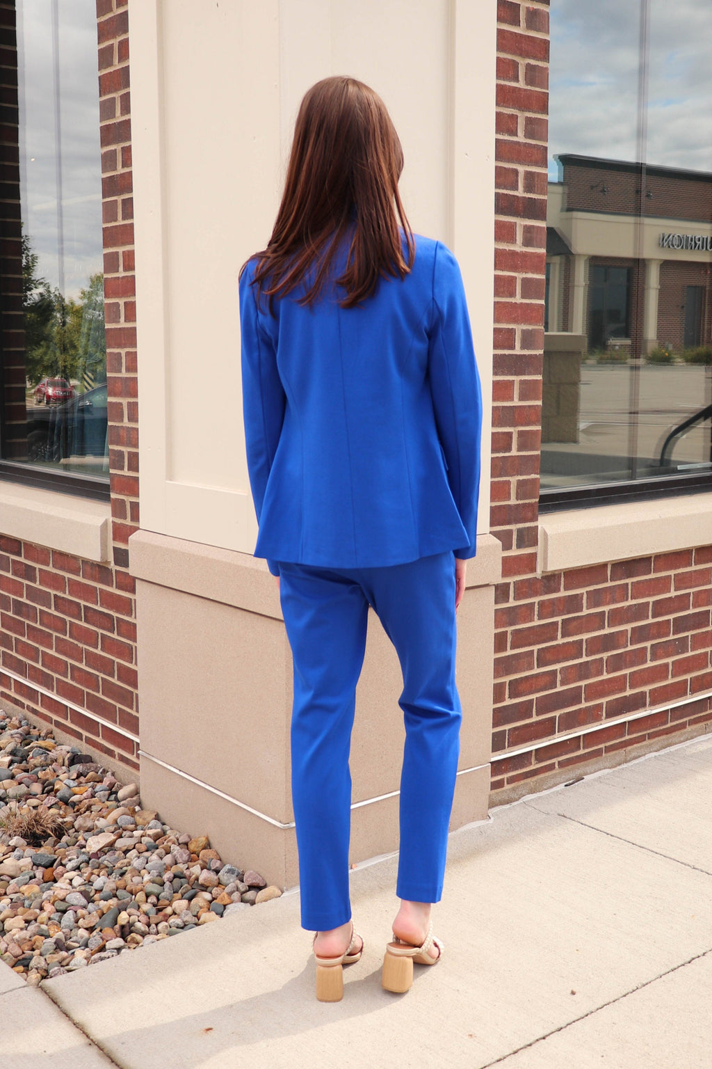 Long Sleeve Blazer—Cobalt Blue