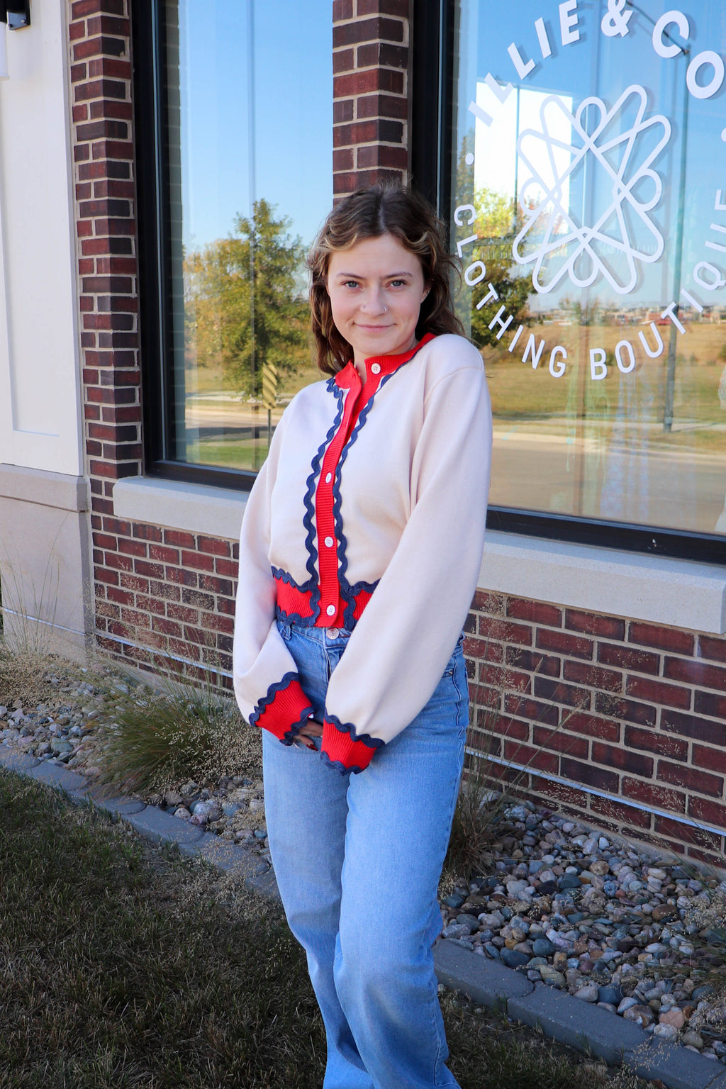 Button Up Knit Cardigan—Cream