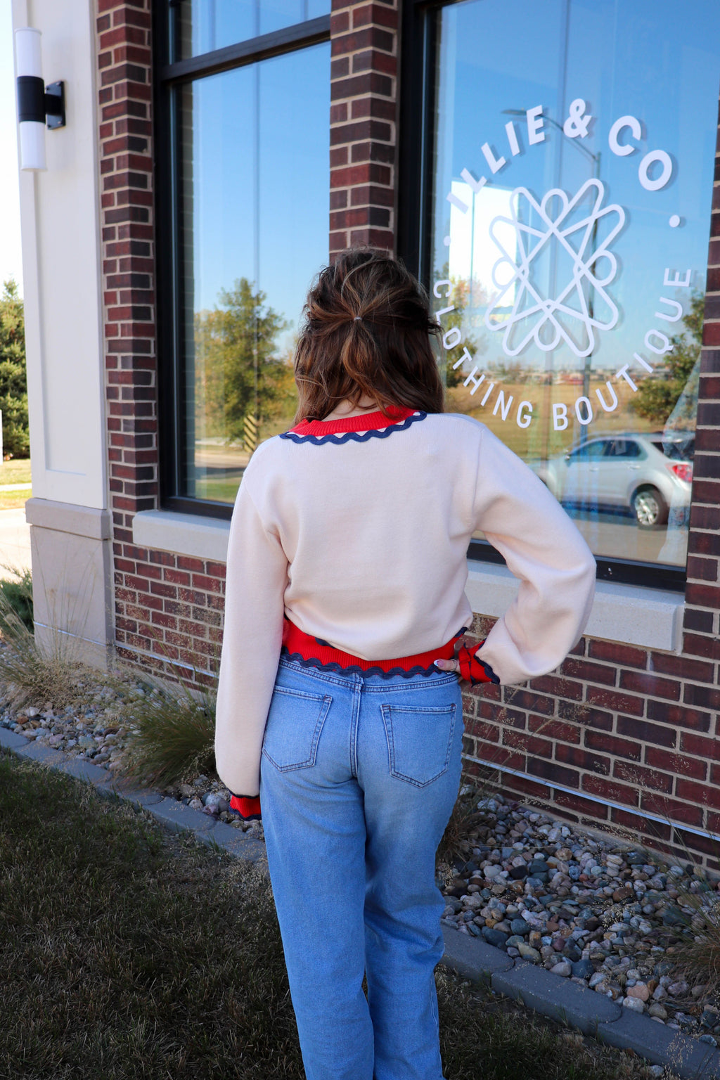 Button Up Knit Cardigan—Cream