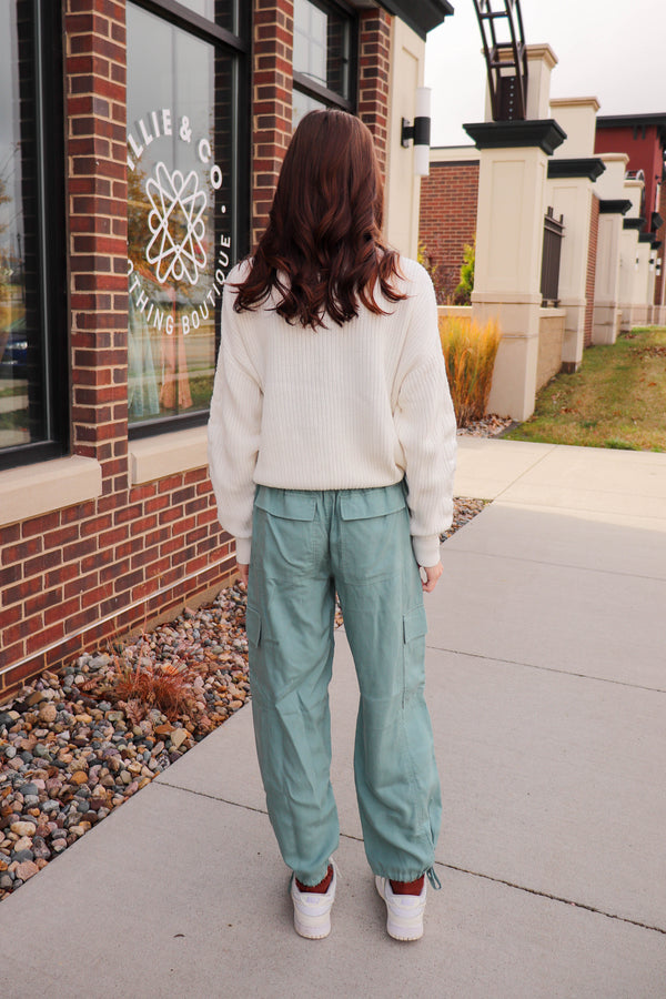 Kamryn Cargo Pant—Lagoon