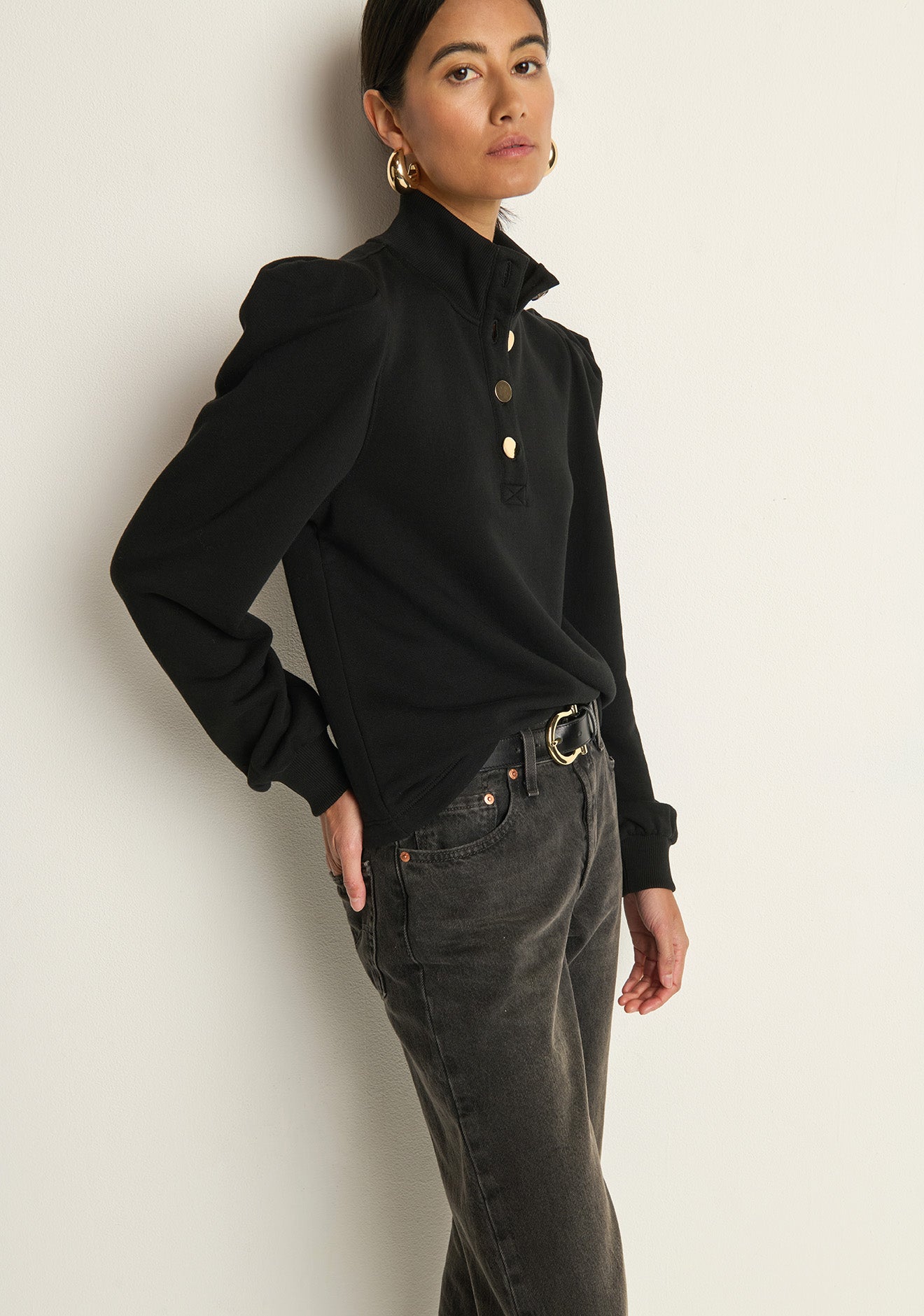 Jessie Sweatshirt- Jet Black