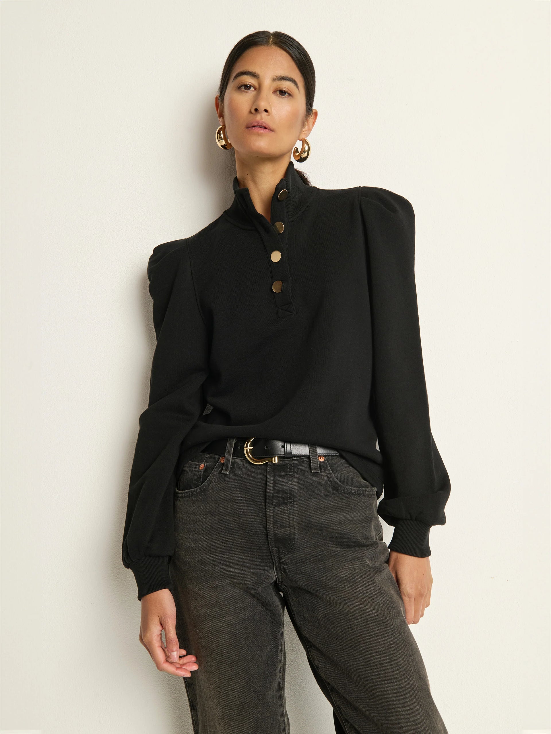 Jessie Sweatshirt- Jet Black