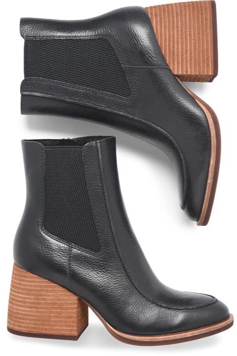 Cantley Leather Bootie- Black