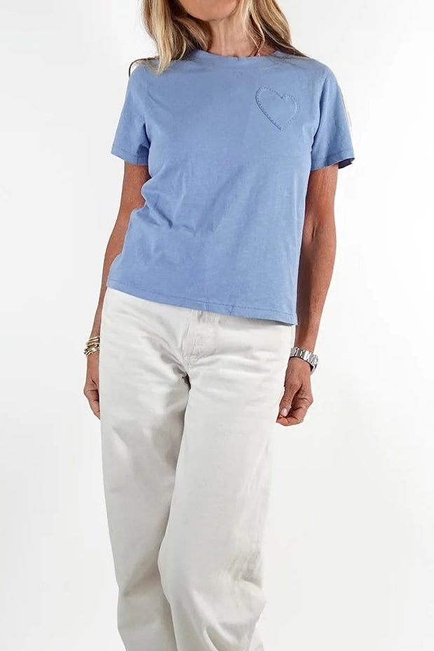 Slub Tee- Solvang Blue