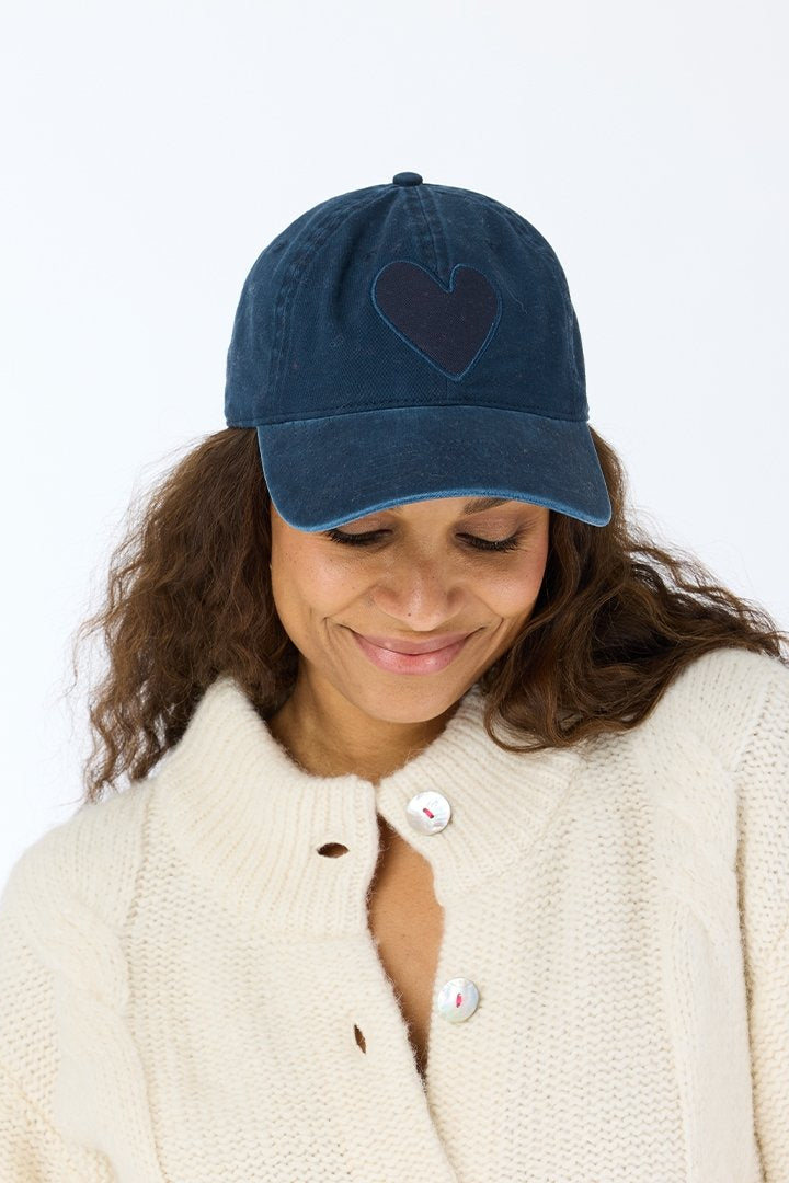 KR Imperfect Heart Hat- Indigo Blue