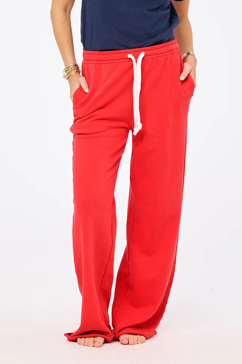 Weekend Barb Sweatpant- Poppy Red
