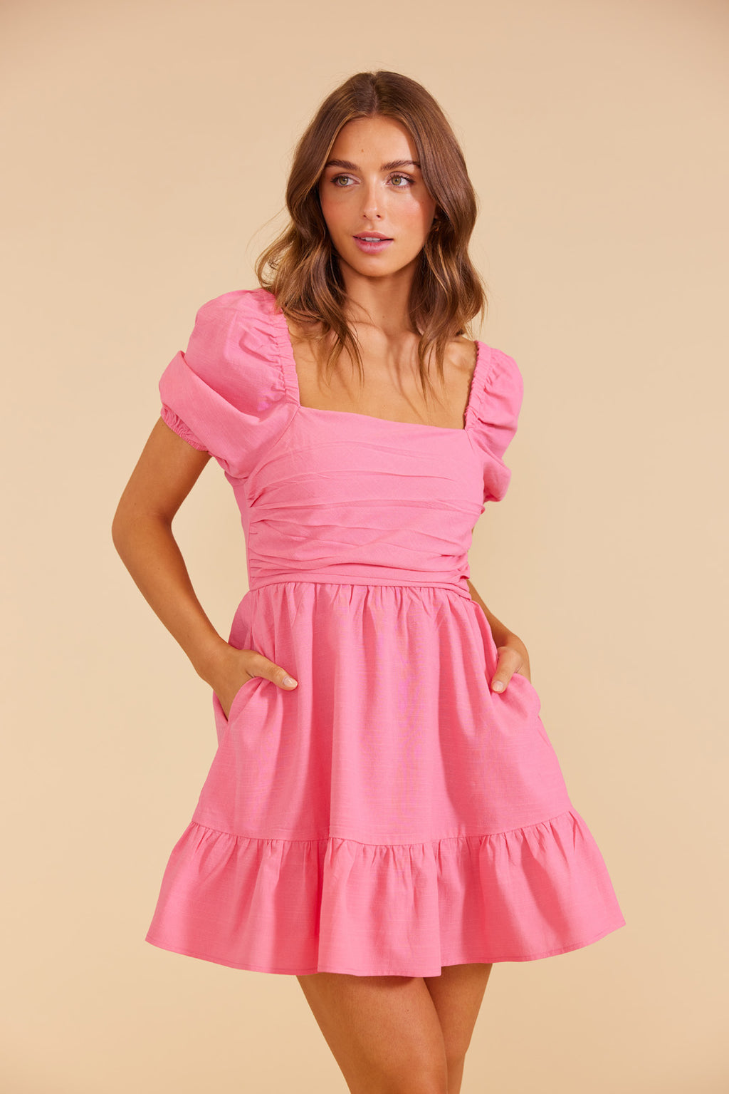 Kalani Mini Dress- Pink
