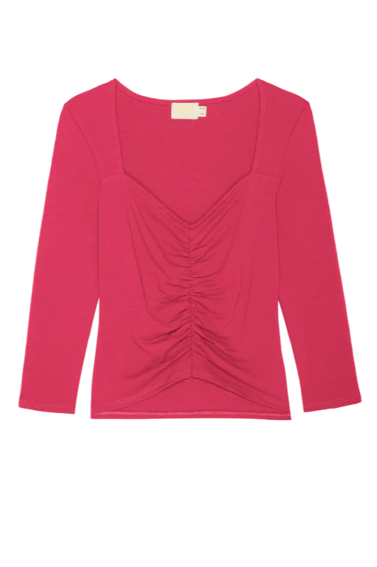 Mikaela Top- Pink Flambe **FInal Sale**
