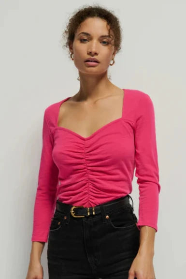 Mikaela Top- Pink Flambe **FInal Sale**