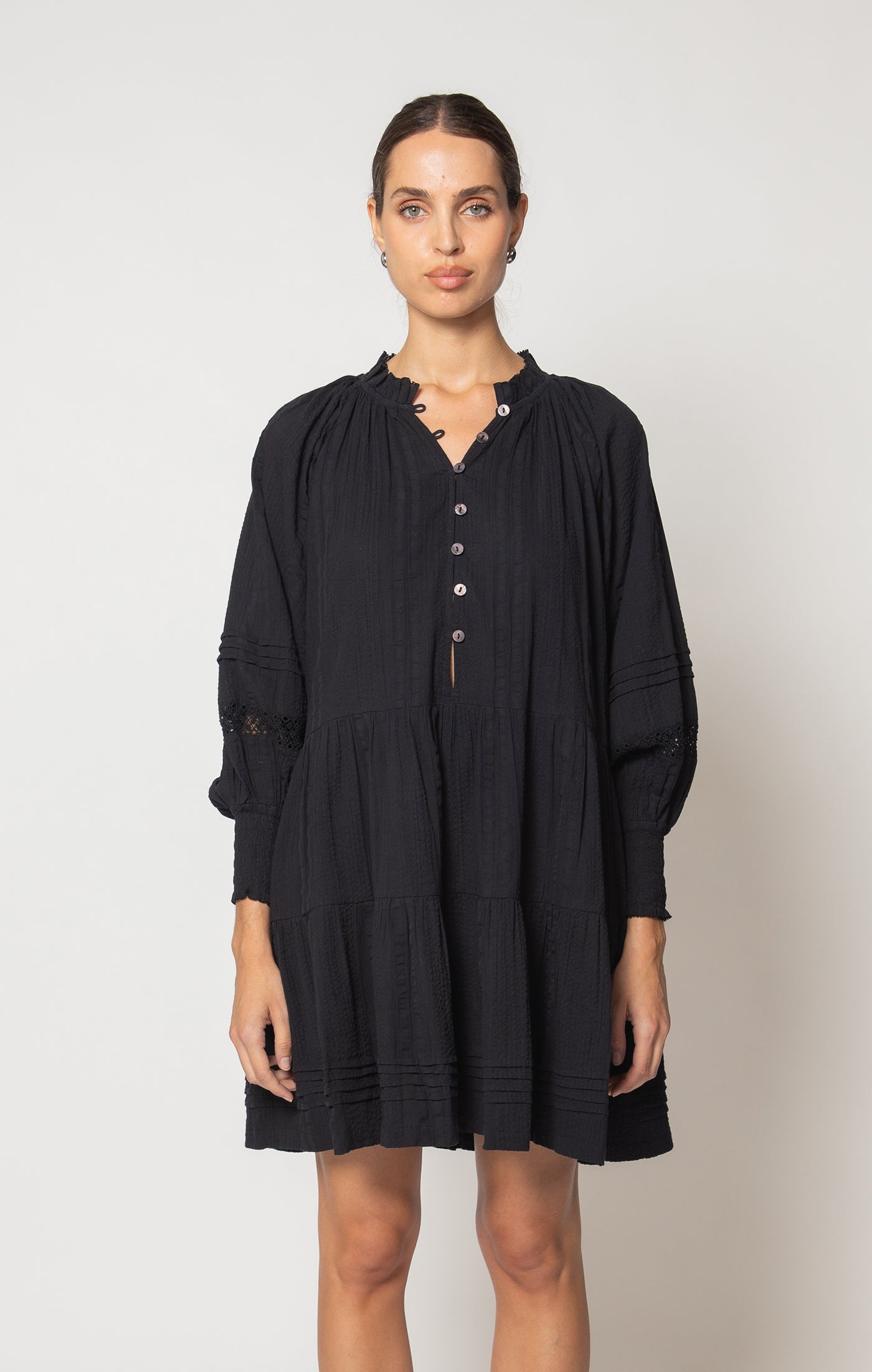 Meadow Mini Dress- Black