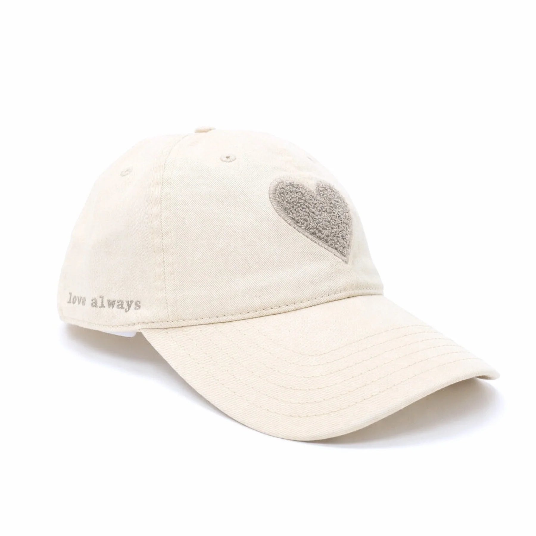 KR Imperfect Chenille Heart Hat- Vanilla/Camel