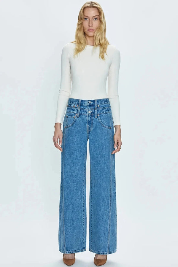 Caleb Wide Leg Jeans- Venue