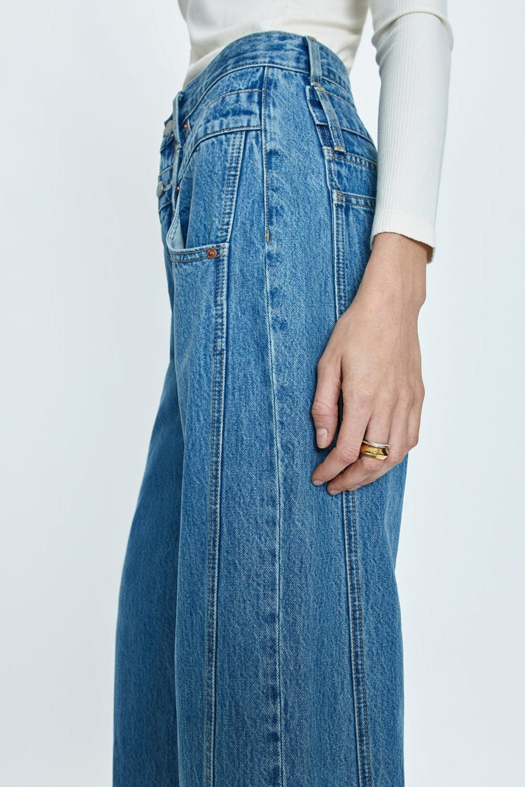 Caleb Wide Leg Jeans- Venue