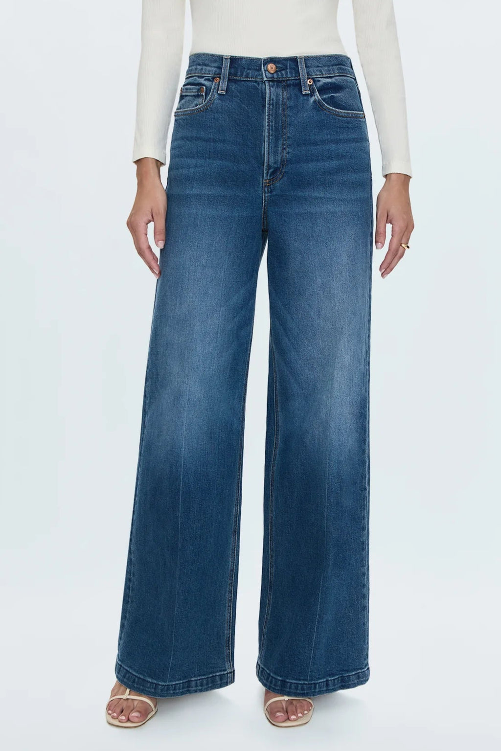 Lana Wide Leg Jean—Cider