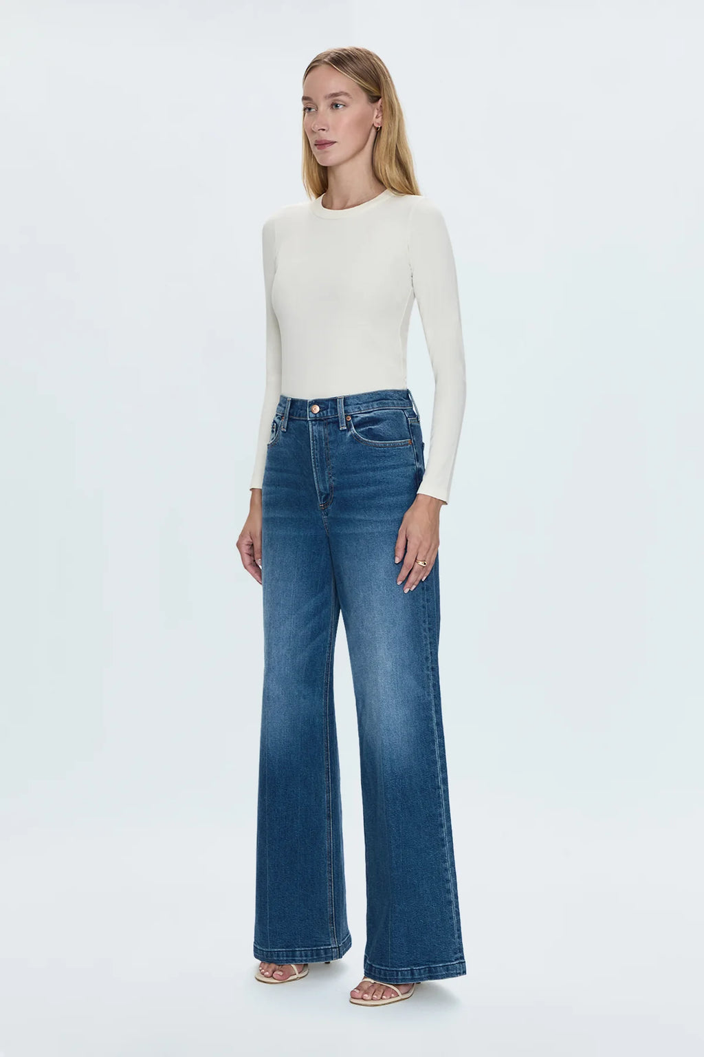 Lana Wide Leg Jean—Cider