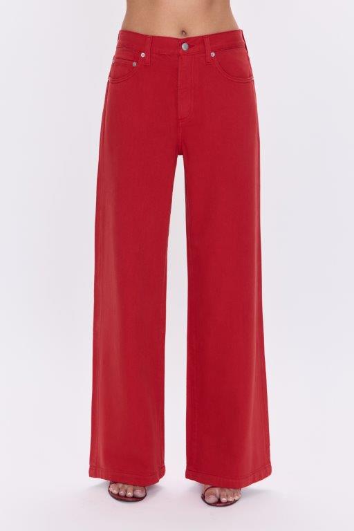 Jadyn Wide Leg Colored Denim- Samba