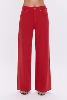 Jadyn Wide Leg Colored Denim- Samba