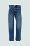 Lexi Mid-Rise Bowed Leg Jeans- Artisan