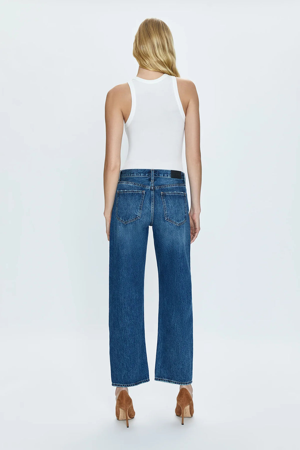 Lexi Mid-Rise Bowed Leg Jeans- Artisan