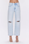 Lexi Bowed Leg Jeans- Solstice Distressed